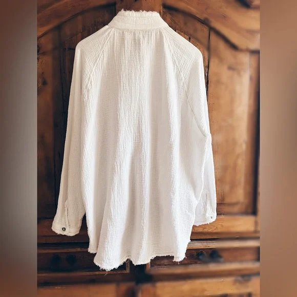 FREE PEOPLE SUMMER DAYDREAM BUTTON DOWN - Picture 6 of 11